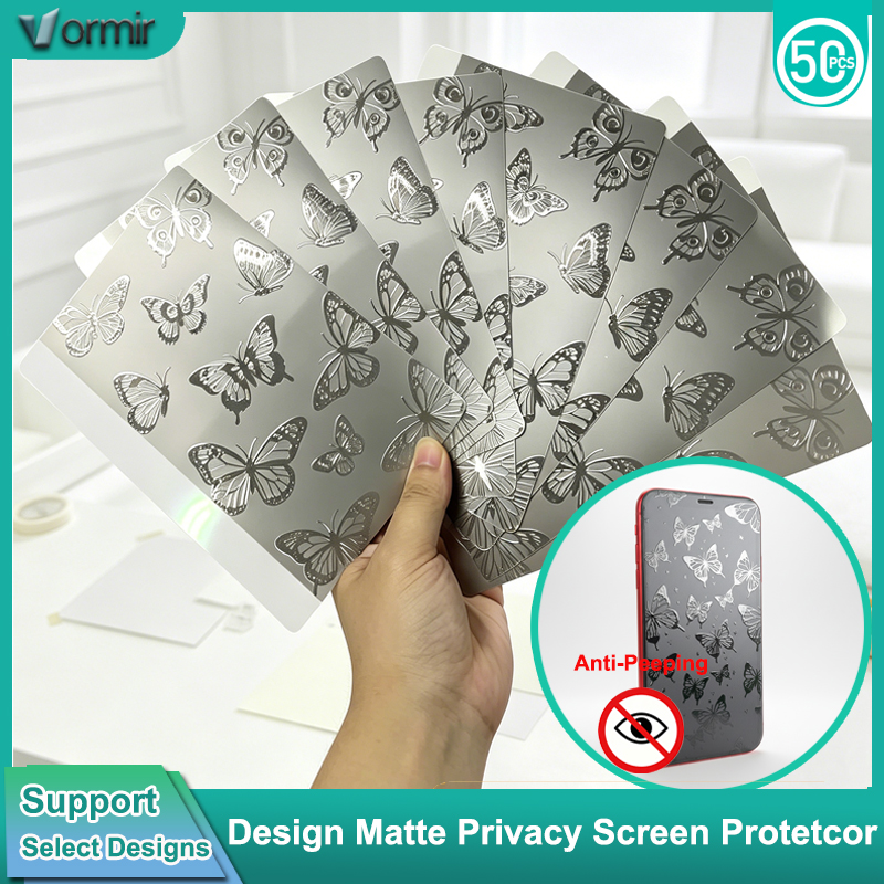 Screen Protector Cutter - VORMIR 50 Stück Matte Sichtschutzfolie mit