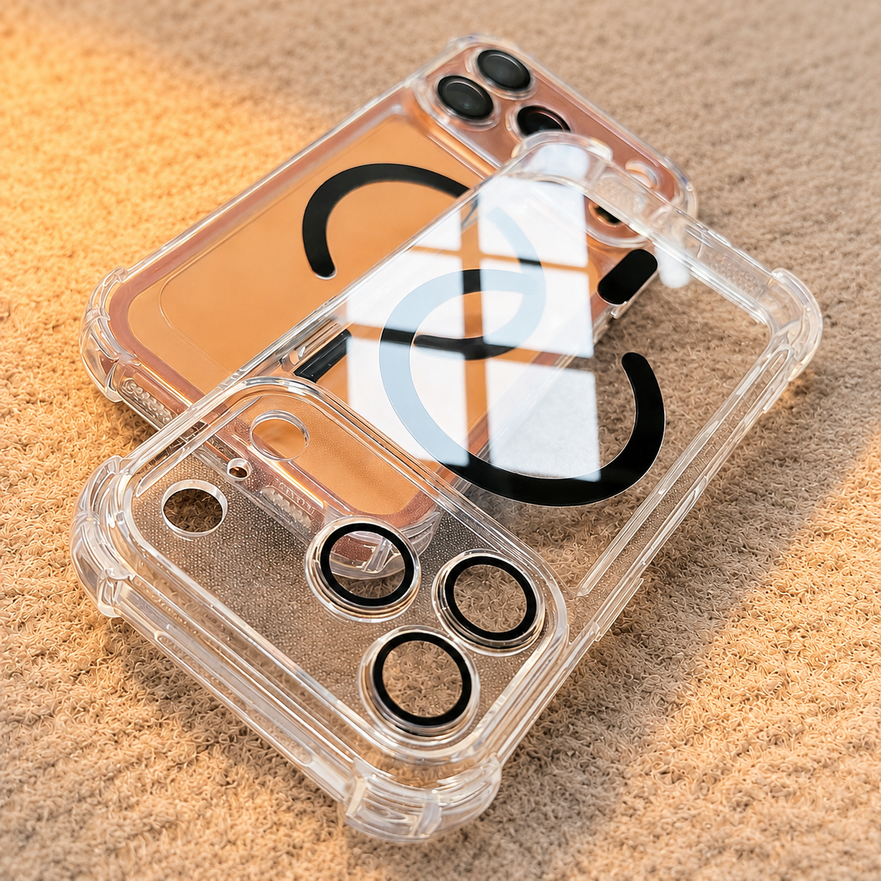 Camera Lens Protector - Für MagSafe Transparente Vier-Ecken-Schutzhülle für iPhone