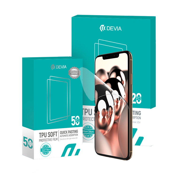 Screen Protector Cutter - Devia TPU Weiche Schutzfolie HD Explosionsgeschützte