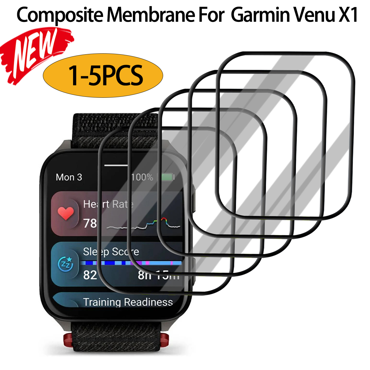 Curved Edge Screen - Kratzfeste Folie für Garmin Venu X1
