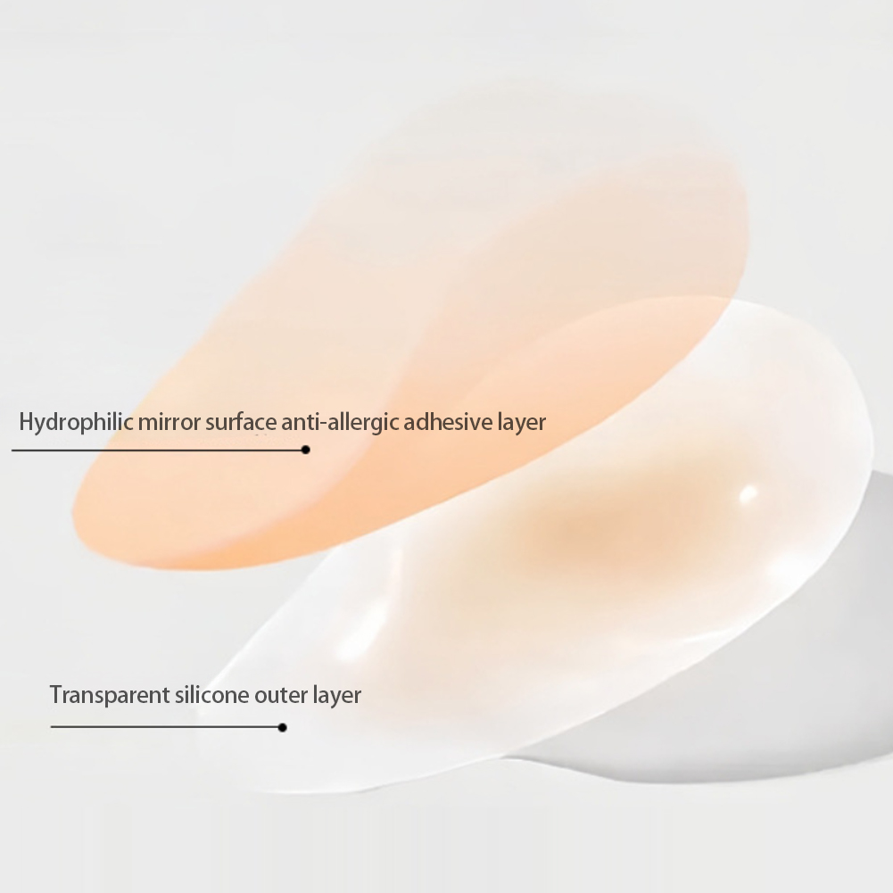 Full Cover Adhesive - Ultradünne, nahtlose, selbstklebende Silikon-Nippelabdeckungen, unsichtbare Brust-Pads