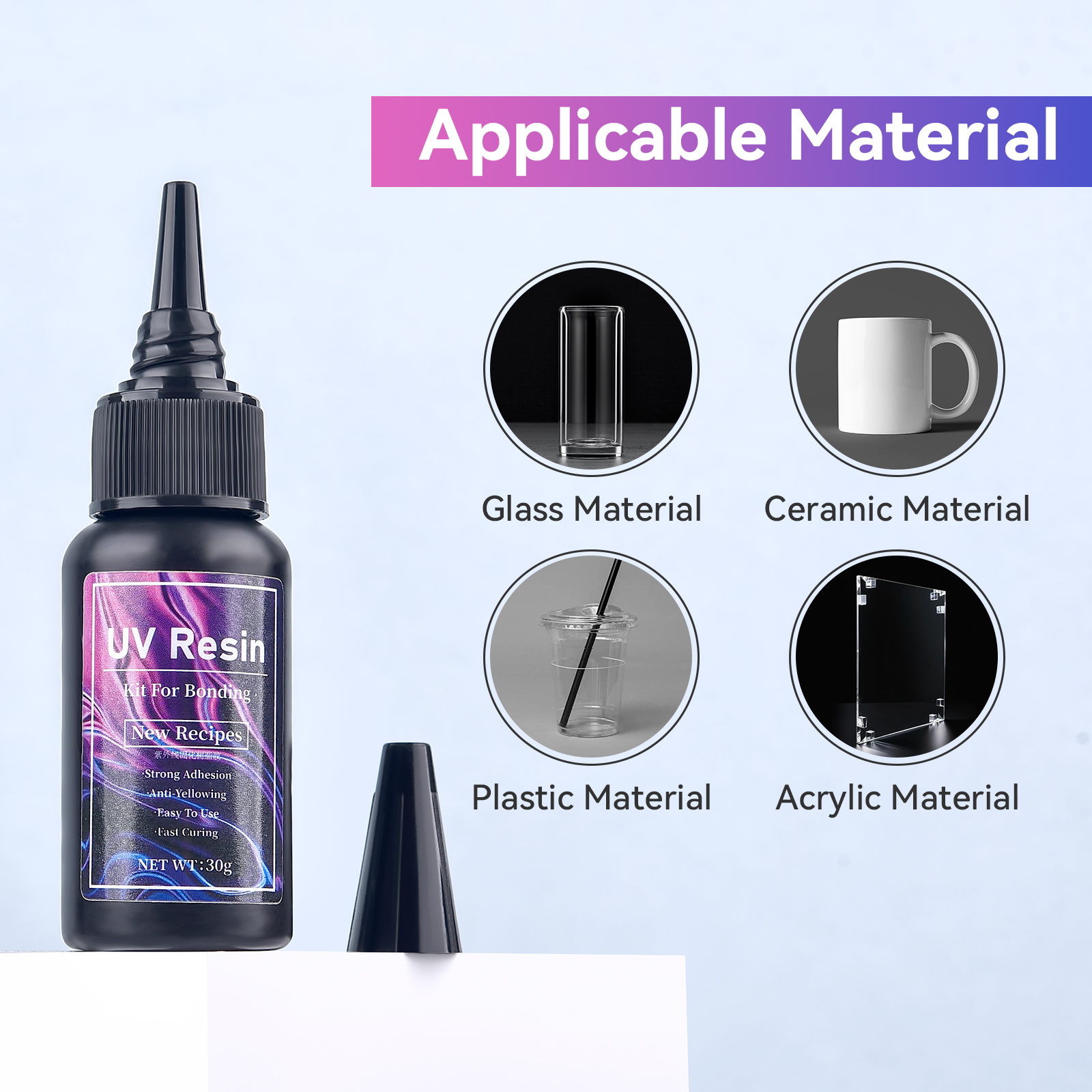 Liquid Uv Glue Kit - UV-Bonding-Schweißkleber-Set, Super-Bonding, UV-Kleber, Fix, flüssige Aushärtung,