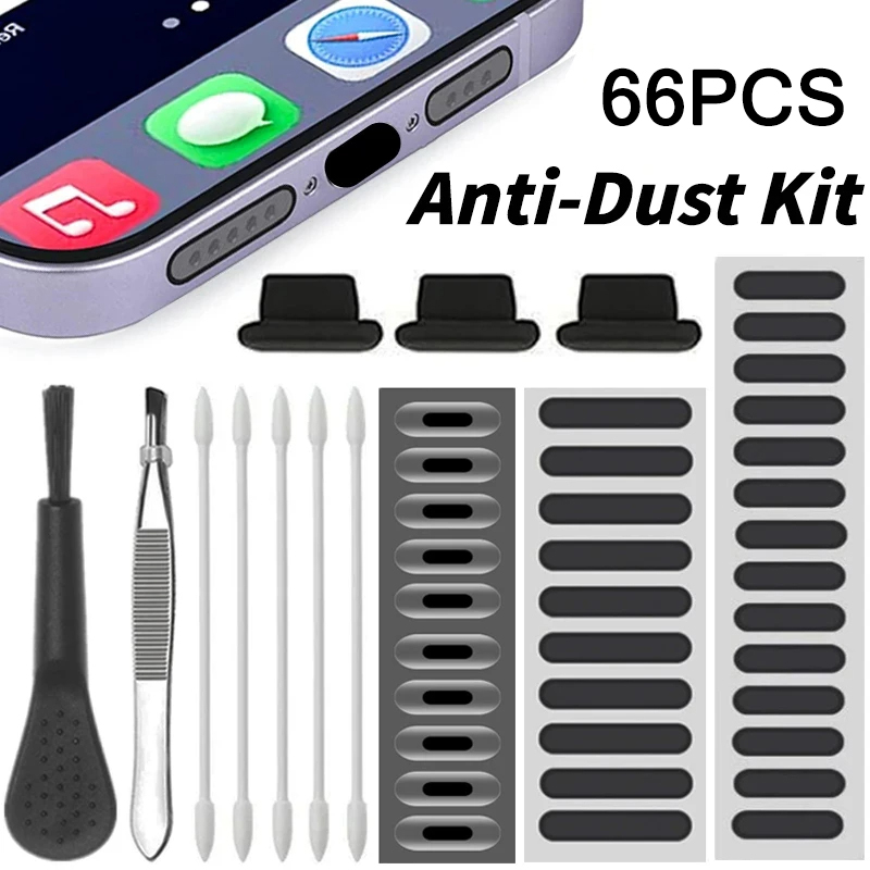 Dust Removal Sticker - 66PCS Staub Stecker Telefon Lautsprecher Anti