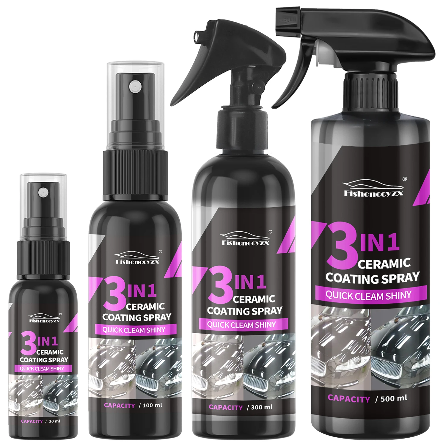 Nano Liquid Coating - 3-in-1 Auto Keramik-Flüssigbeschichtung Spray Nano-Kristall Hydrophobe