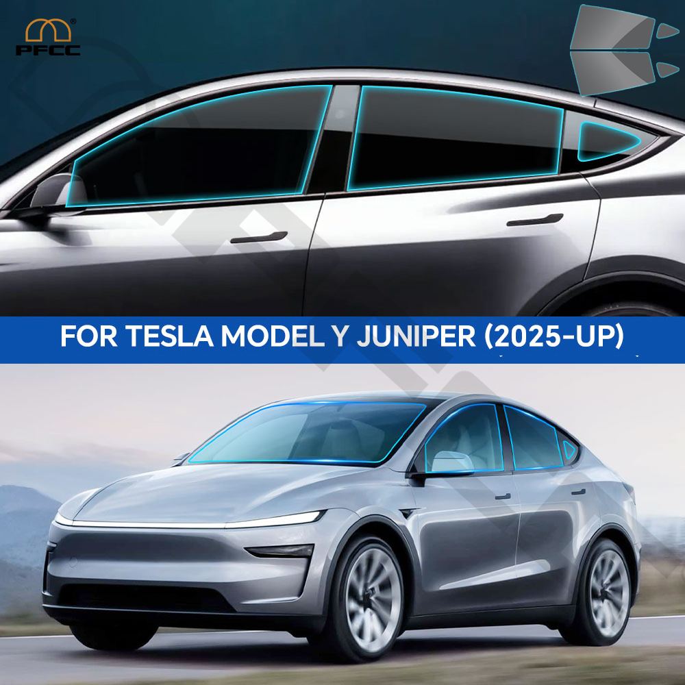 Glass Protector Auto - Vorgeschnittene Autofenster-Sichtschutzfolie für Tesla Model Y