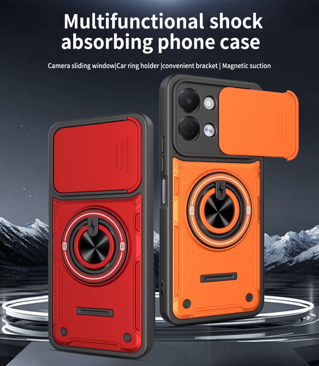 Camera Lens Protector - Kameraobjektiv-Schutzschieber 360° ° Ringhalter-Ständer Handyhülle für