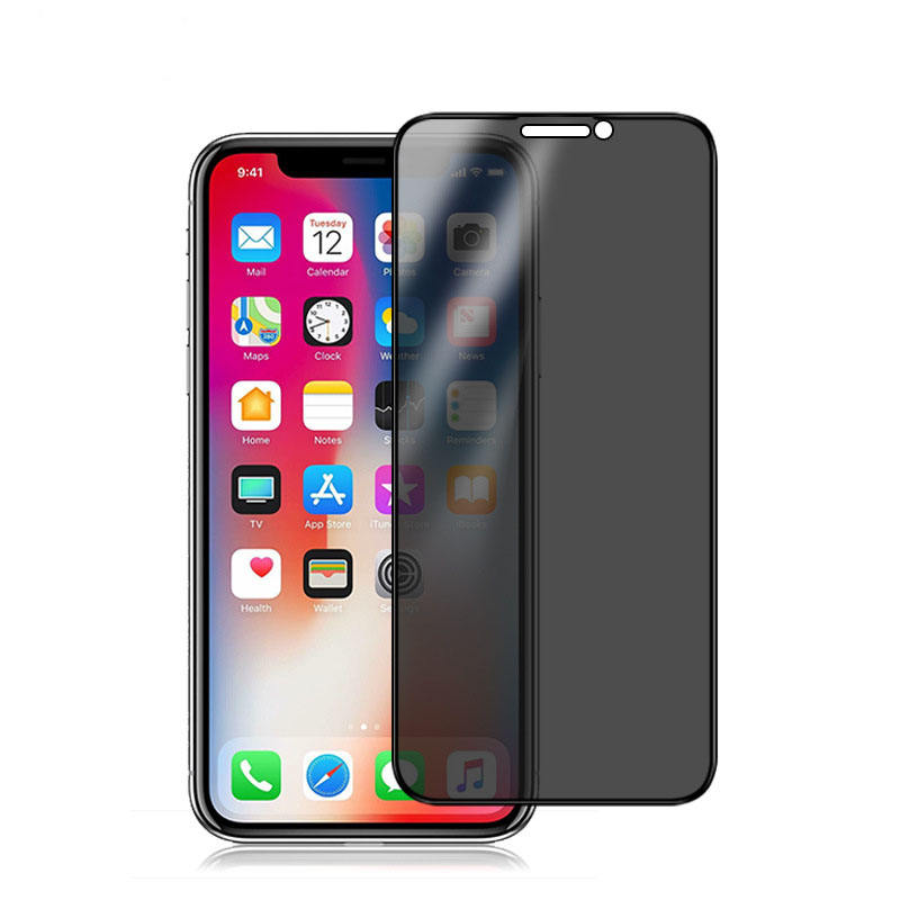Privacy Screen Protector - 9D gehärtetes Glas 9H Anti-Spionage-Displayschutzfolie für