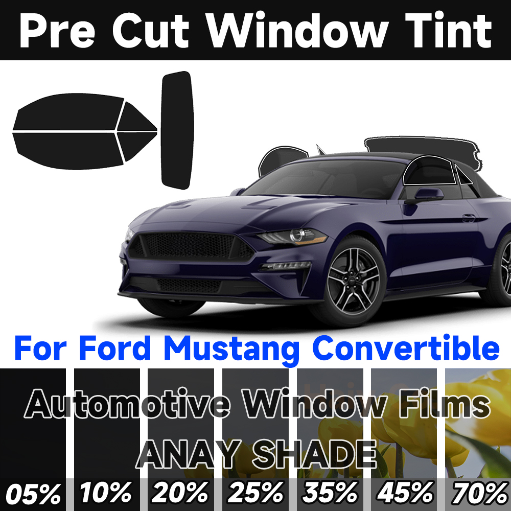 Glass Protector Auto - Vorgeschnittene Fenstertönung für Ford Mustang Cabrio