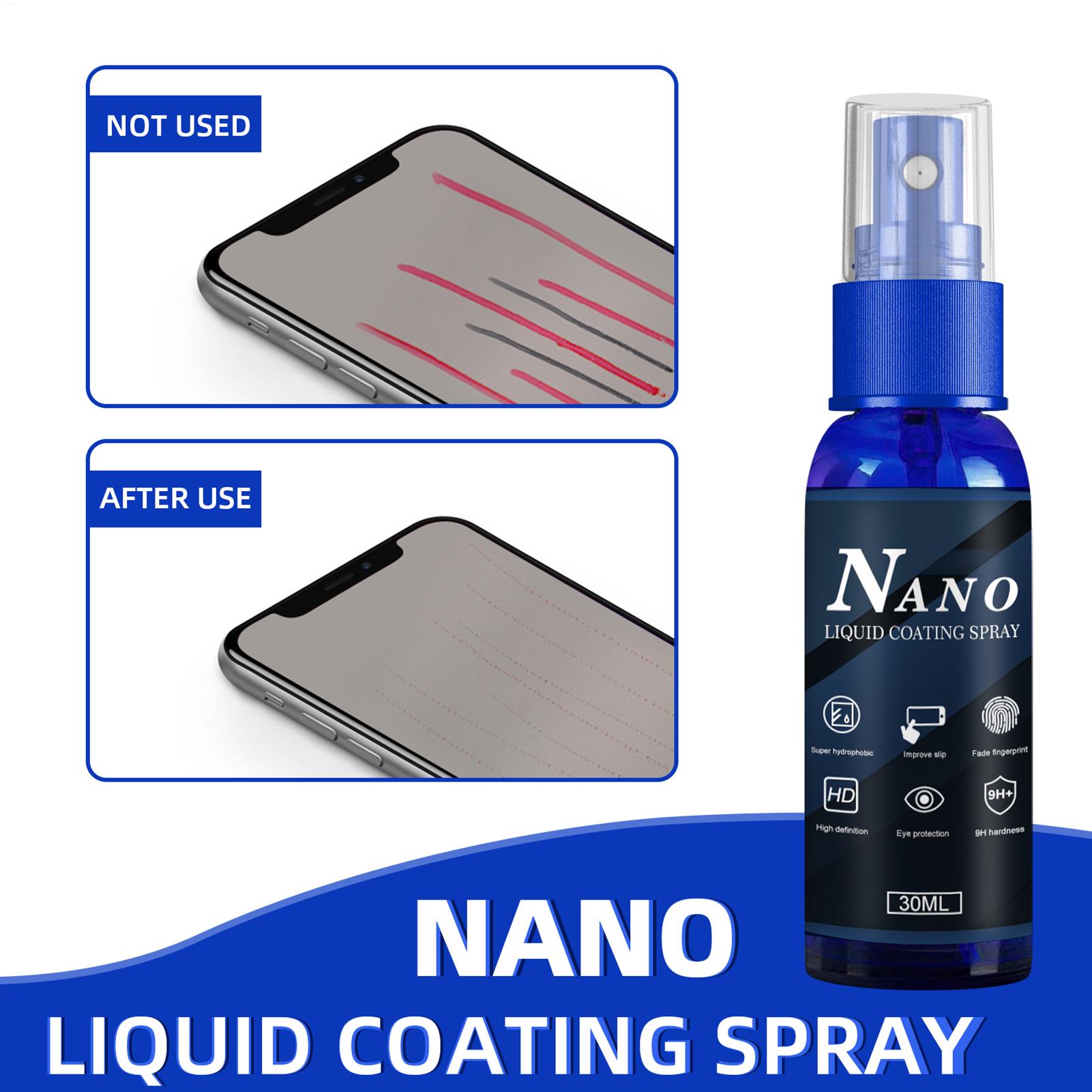 Oleophobic Coating Spray - Anti-Kratz-Beschichtungsspray Hydrophobe Oleophobe Displayschutzfolie Flüssiger Schutz