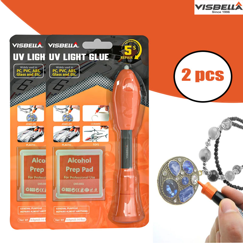 Liquid Uv Glue Kit - Vis bella 2 Stück UV-Licht klebs
