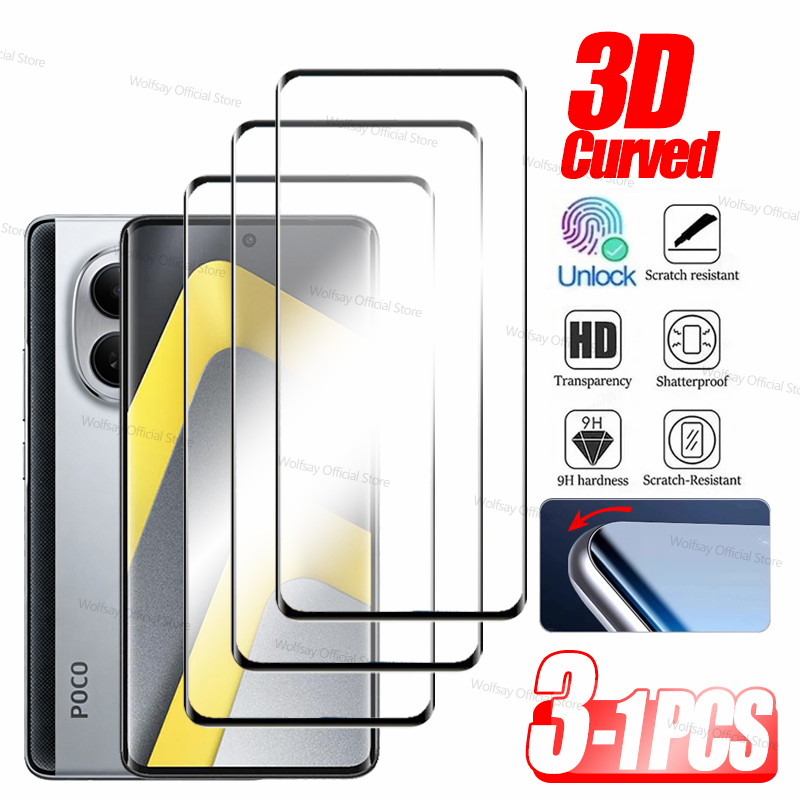 Curved Edge Screen - 3/2/1 PCS 3D Gebogene Kante Glas