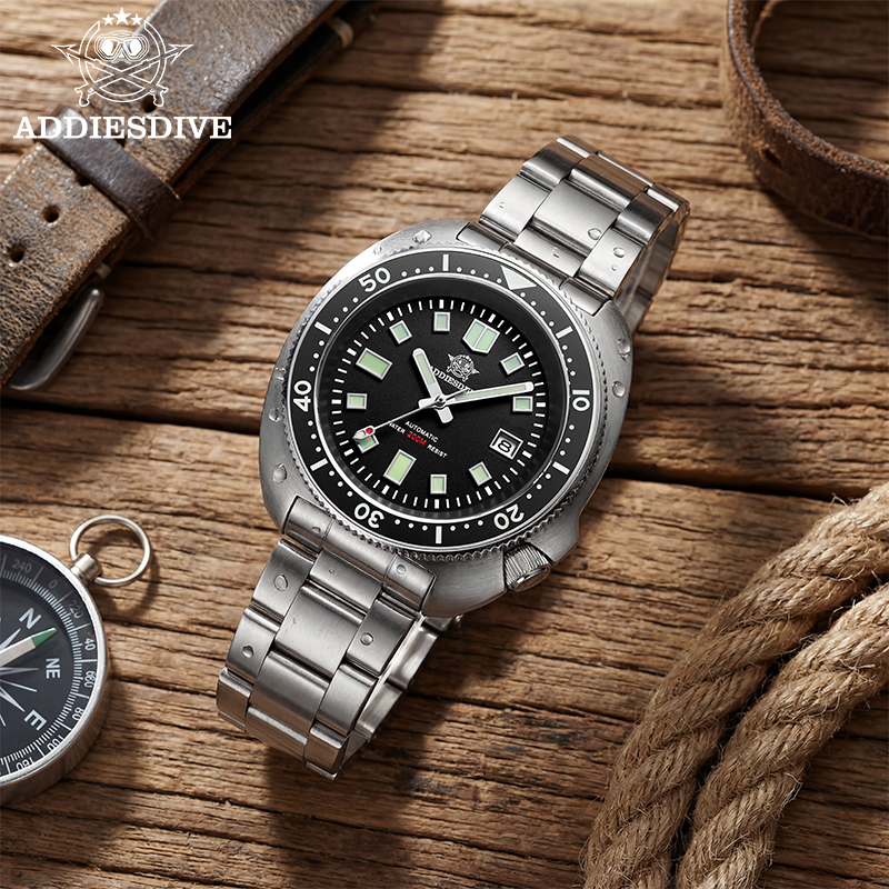 Anti Blue Light Film - ADDIESDIVE AD2524 Saphir-Automatikuhren, 200 m wasserdicht,