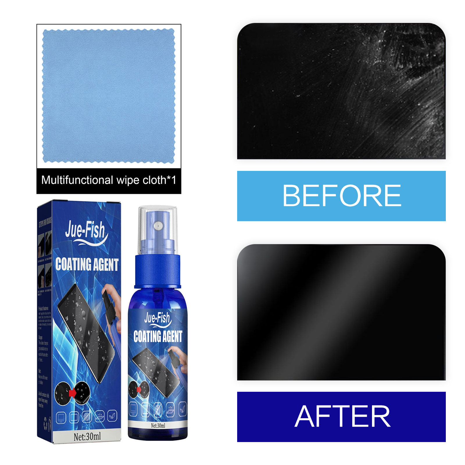 Oleophobic Coating Spray - Flüssiger Displayschutz, Sprühbildschirm, hydrophobe Beschichtung, Schutzfolie,