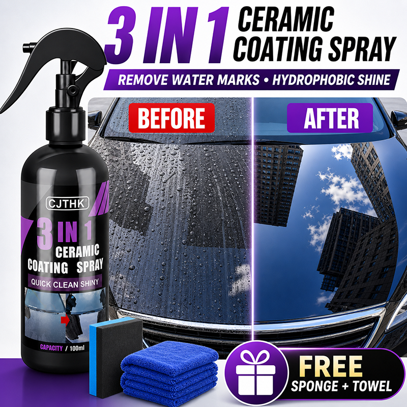 Nano Liquid Coating - 3-in-1 Auto-Keramik-Nano-Beschichtungsflüssigkeit, Nano-Kristall-Hydrophobe Schicht, Poliermittel, Autopolitur,