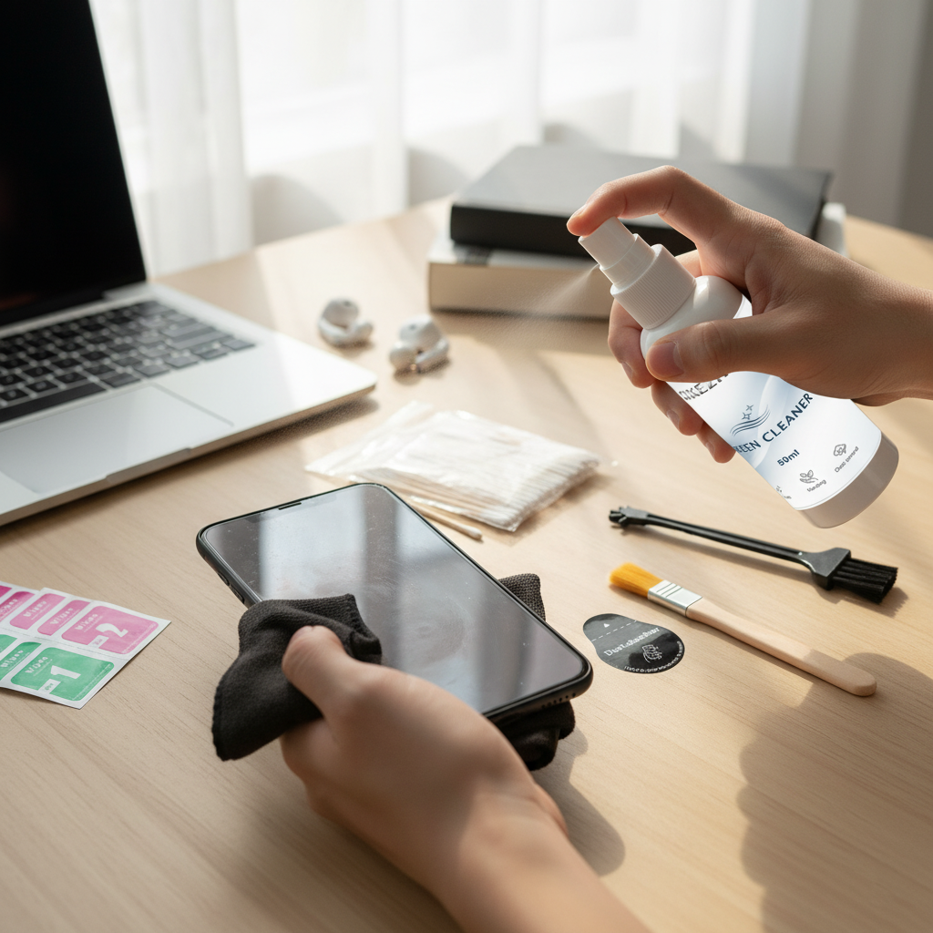 Handy- und Tablet-Bildschirmre – Dust Removal Sticker Bewertung und Preis