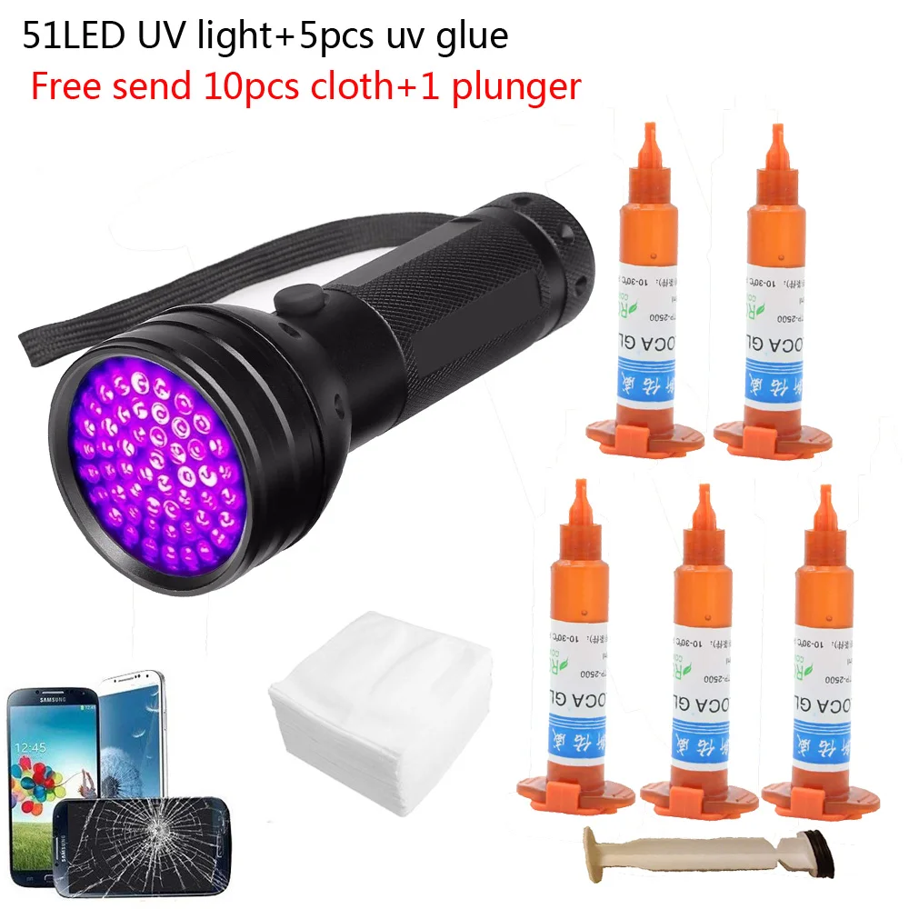 51 LED UV-Licht 5 teile/los 5g – Liquid Uv Glue Kit Bewertung und Preis