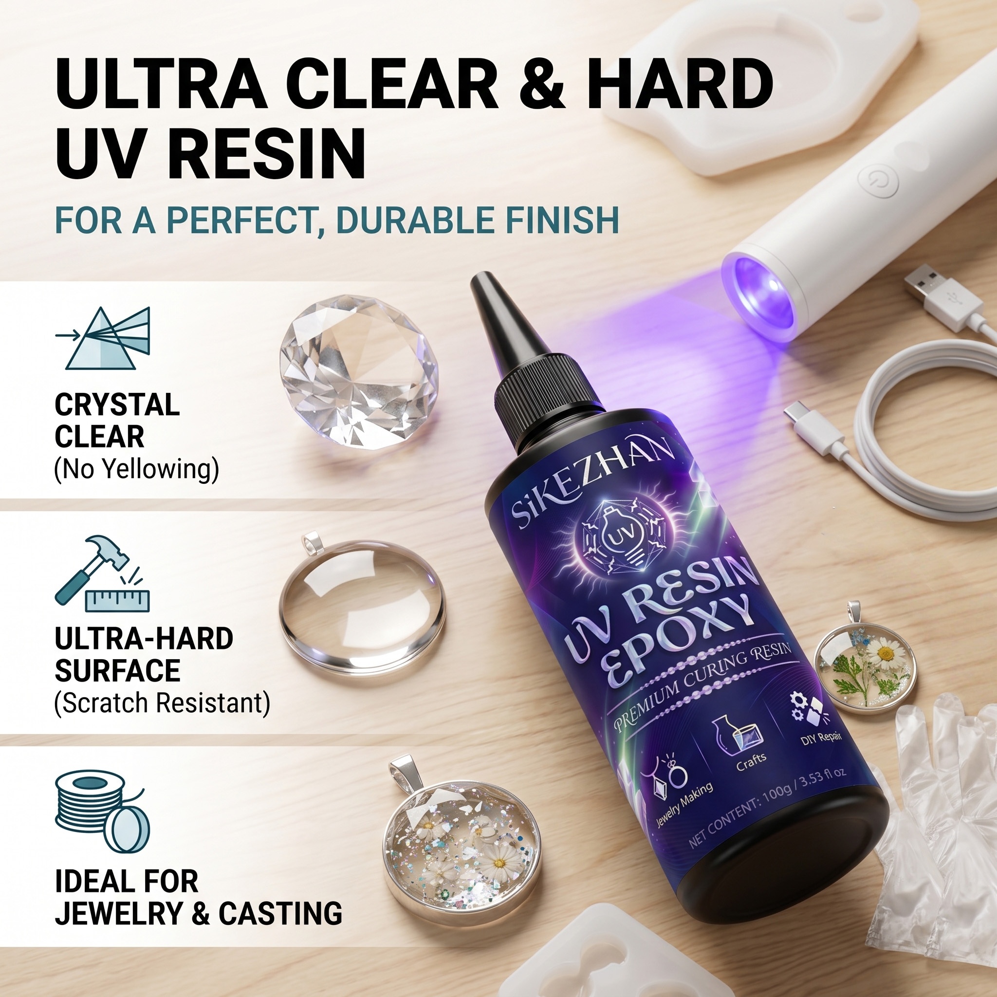 Kristallklares UV-Kleber-Set m – Liquid Uv Glue Kit Bewertung und Preis