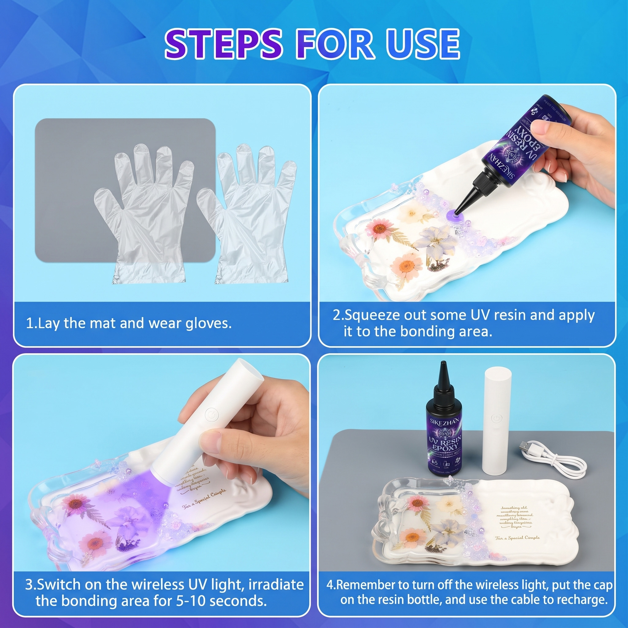 Kristallklares UV-Kleber-Set m – Liquid Uv Glue Kit Bewertung und Preis