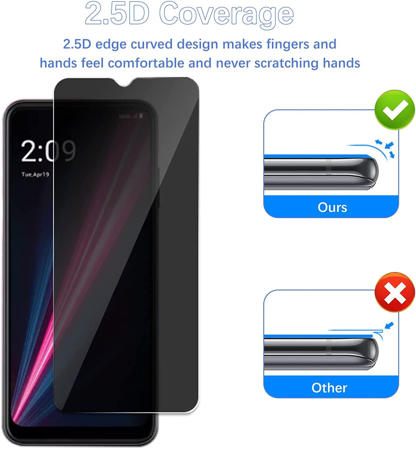 [2er Pack] fit tcl 40 se Sicht – Privacy Filter 2Pack Bewertung und Preis
