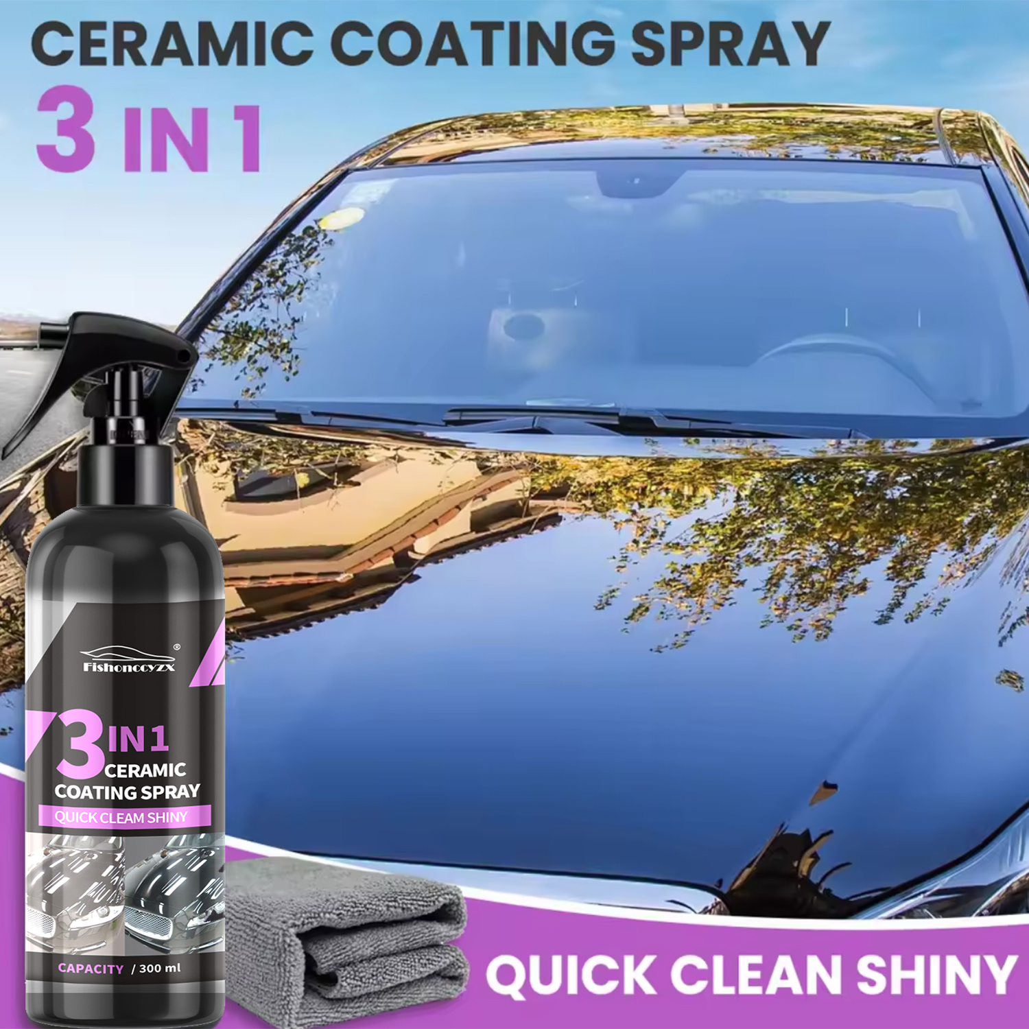 3-in-1-Spray für Autokeramik-F – Nano Liquid Coating Bewertung und Preis