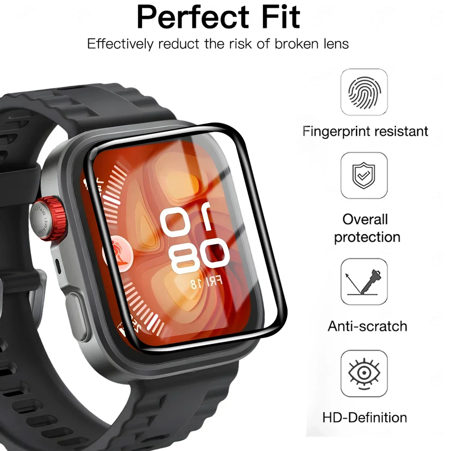 5 Stück gehärtete Folie für Hu – Smartwatch Screen Film Bewertung und Preis