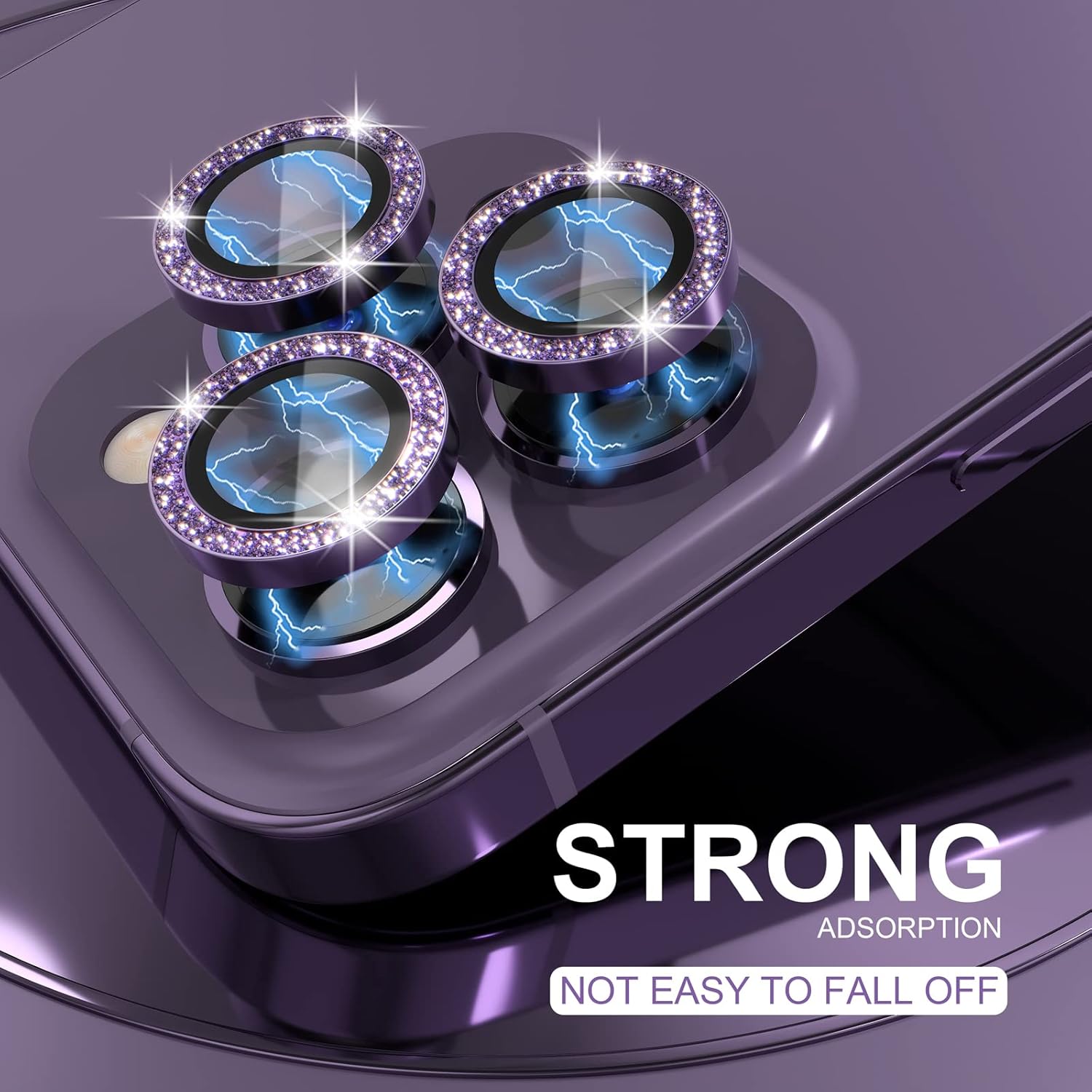 1 Set Glitzernder Lila Kamerao – Tempered Glass Screen 9H Bewertung und Preis